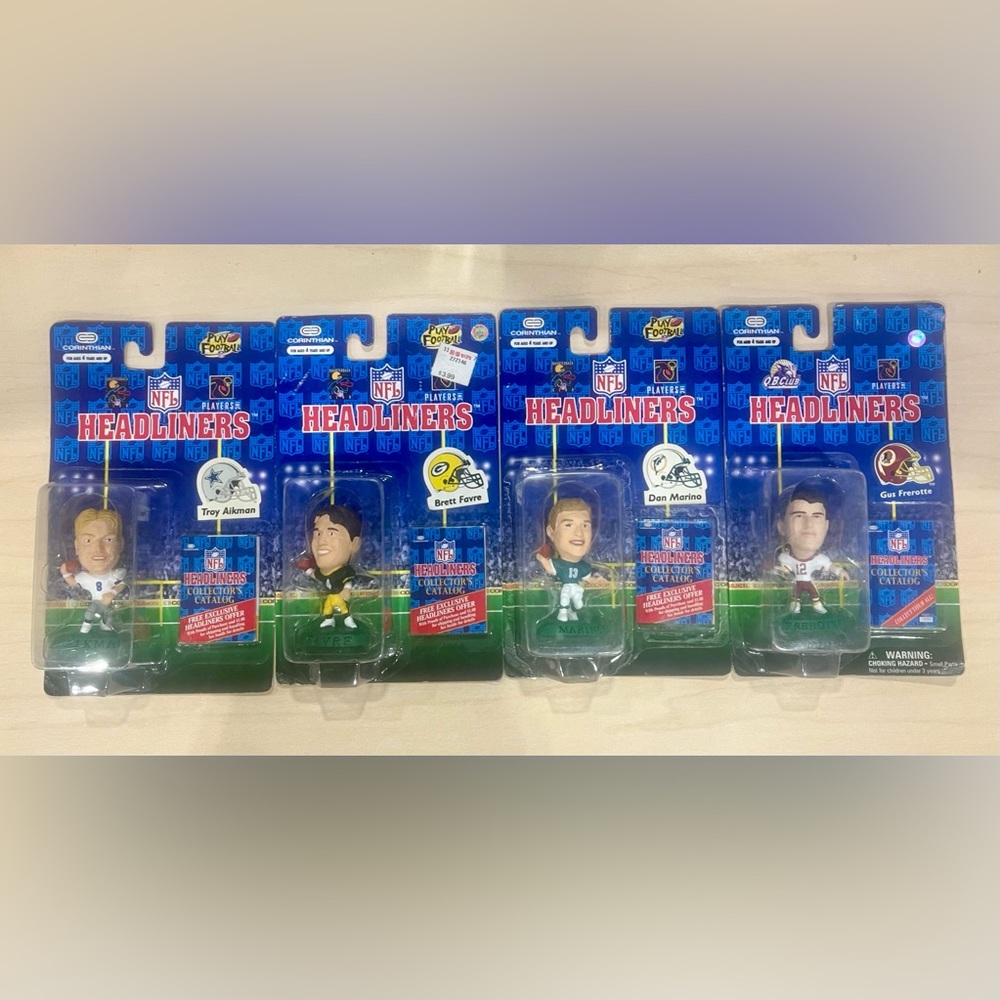 Sealed NFL Headliners Lot Favre Marino Aikman Frerotte Quarterbacks